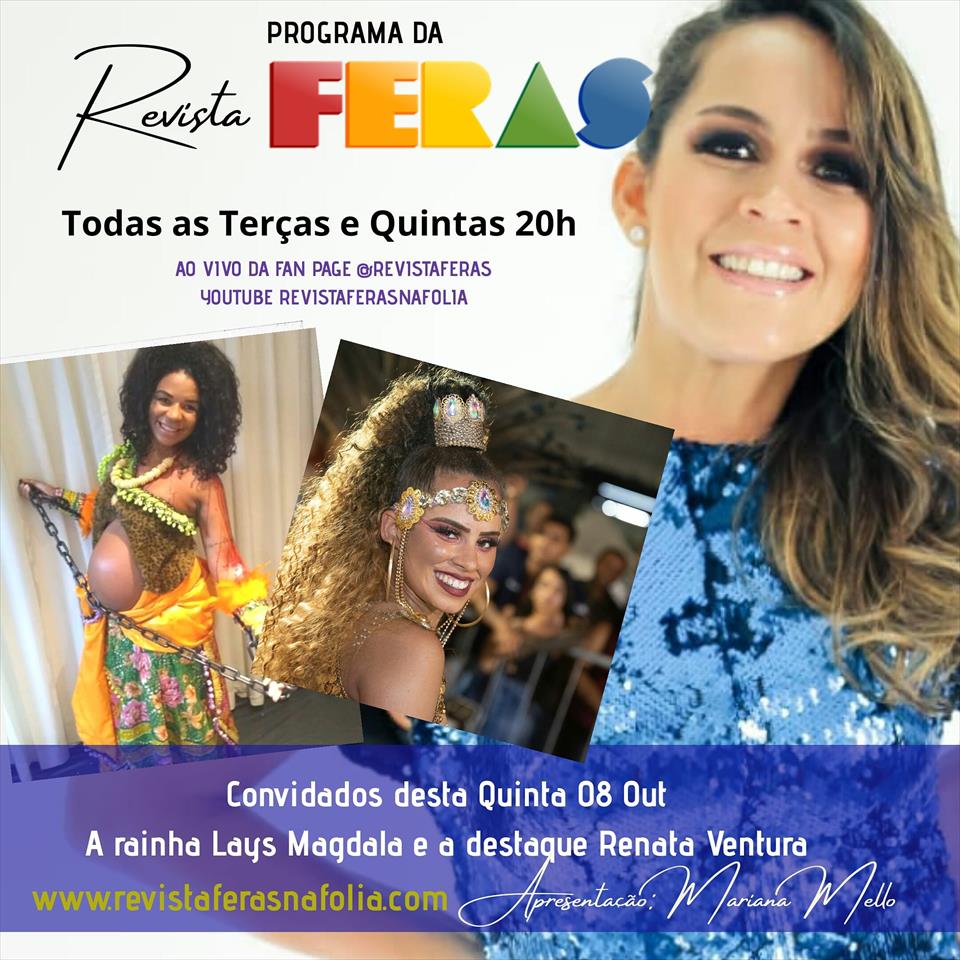 MULHERES EM ASCENSÃO NO CARNAVAL DE SÃO PAULO! LAYS MAGDALA E RENATA AQUECEM A LIVE DA REVISTA FERAS AO VIVO DESTA QUINTA 08