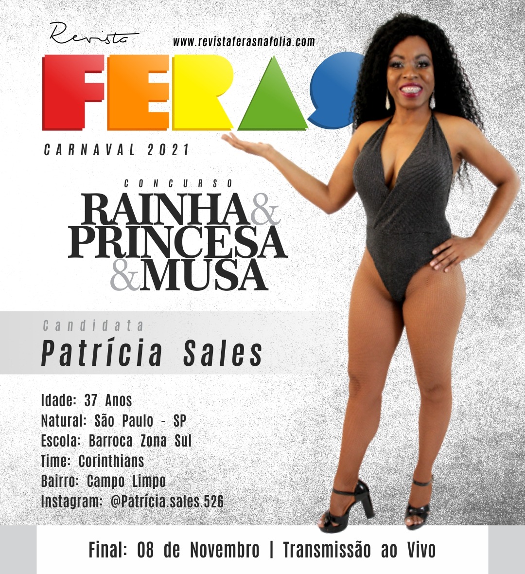 PATRÍCIA SALES, CANDIDATA A RAINHA DA REVISTA FERAS 2021