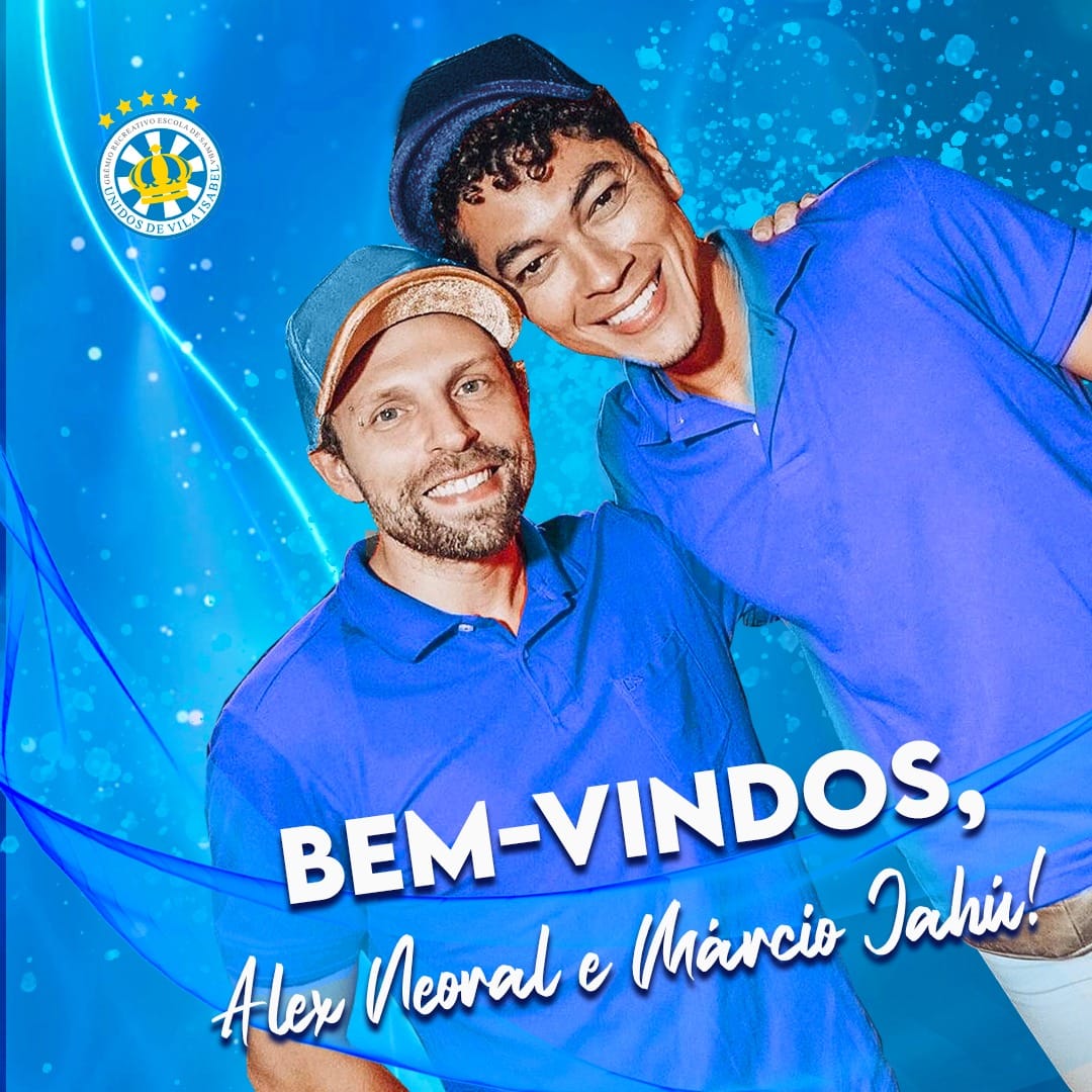 Alex Neoral e Marcio Jahú formam a dupla de coreógrafos da comissão da Vila Isabel para 2023