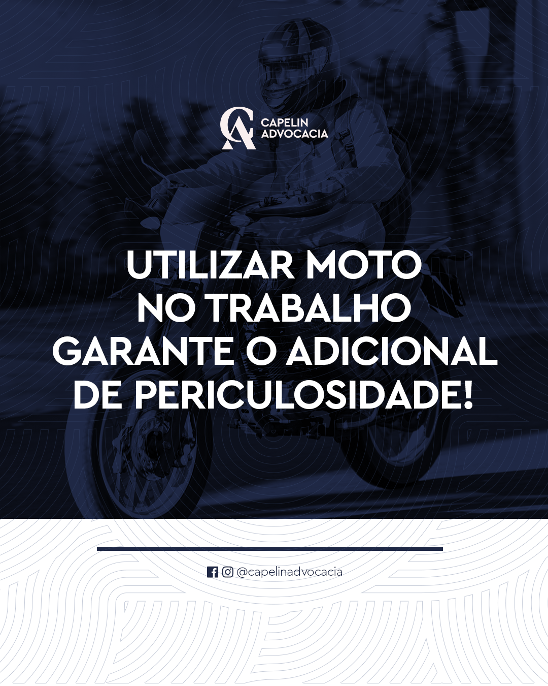 Utilizar moto no trabalho garante adicional de periculosidade!