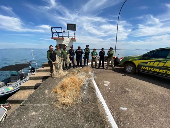 PESCA CRIMINOSA - Operação Malha Fina, do Governo do Tocantins apreende mais de 7 mil metros de redes