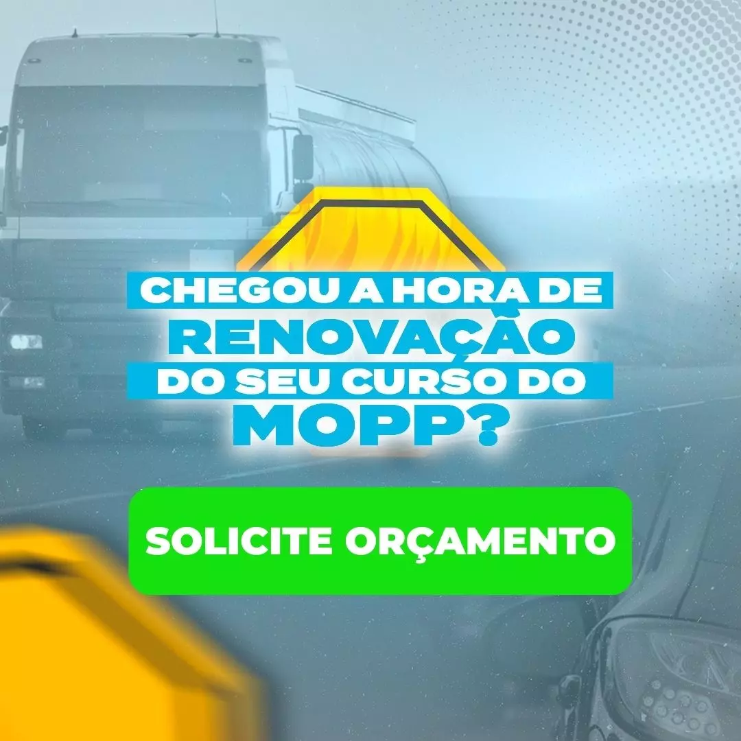 A imagem mostra uma divulgação de curso de renovação do MOPP