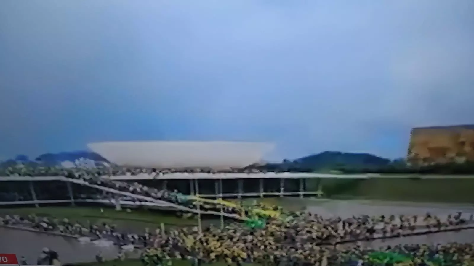 Manifestantes sobem a rampa e invadem o Congresso Nacional