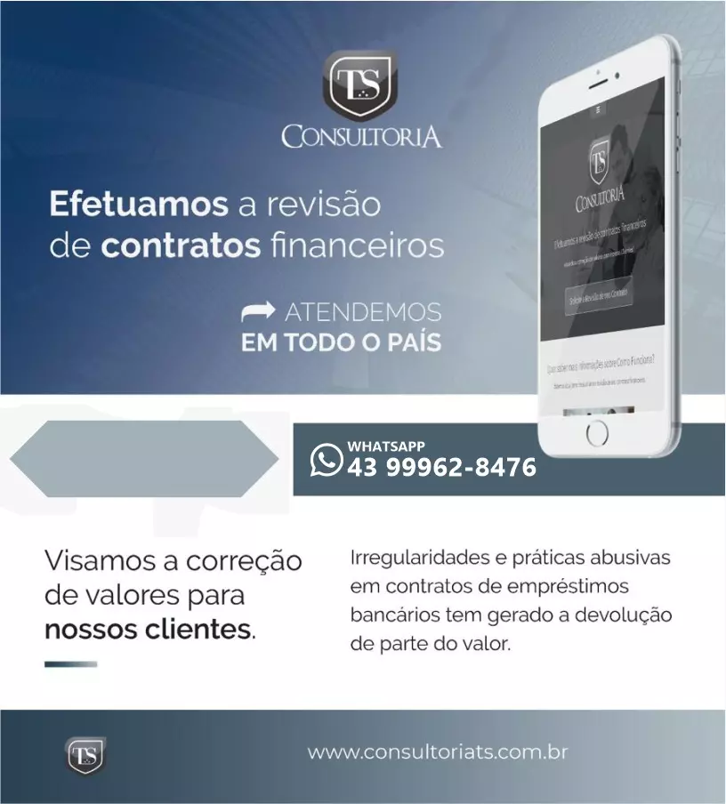 A imagem mostra uma divulgação de consultoria financeira