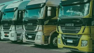 A foto mostra uma carreta da San Martino Transportes