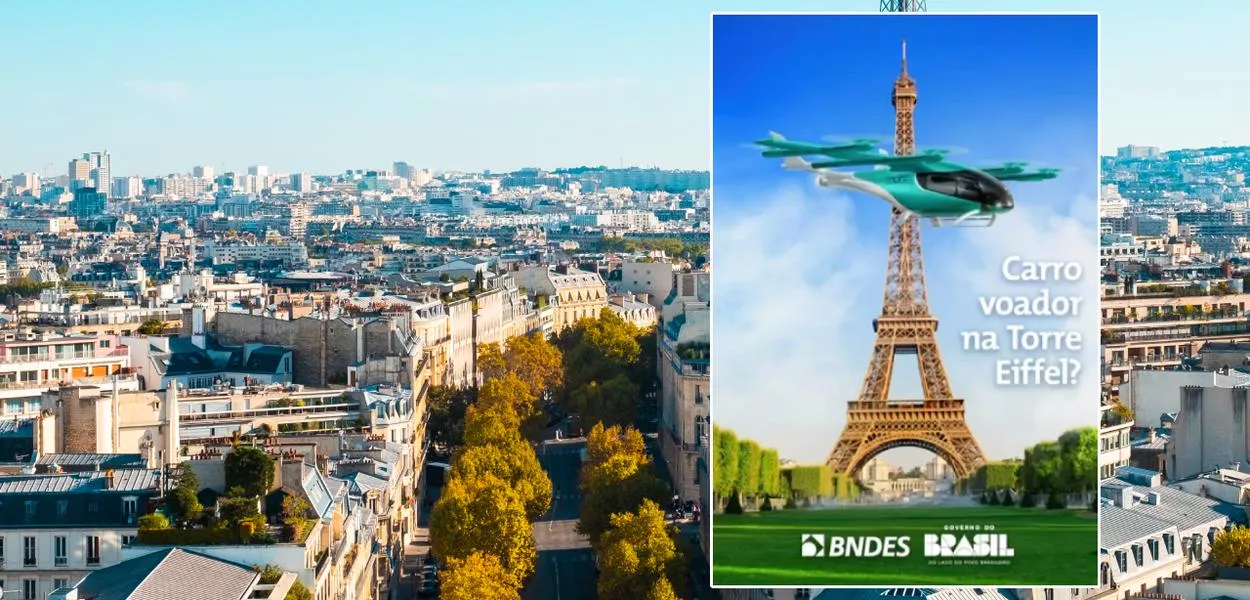 120 anos após Santos Dumont, eVTOL brasileiro pode inaugurar nova era dando voltas na Torre Eiffel