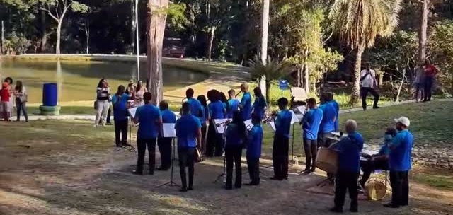 Veja como foi a apresentação da Banda Nossa Senhora Aparecida no Museu de Cabangu