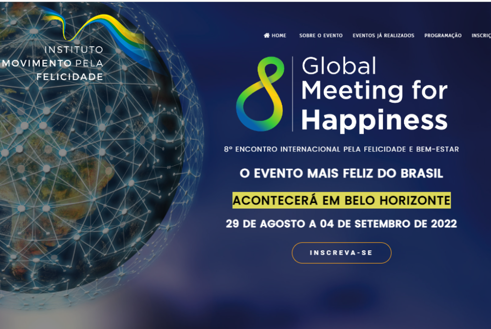 Confira o site do 8º Encontro Internacional pela Felicidade e Bem-Estar