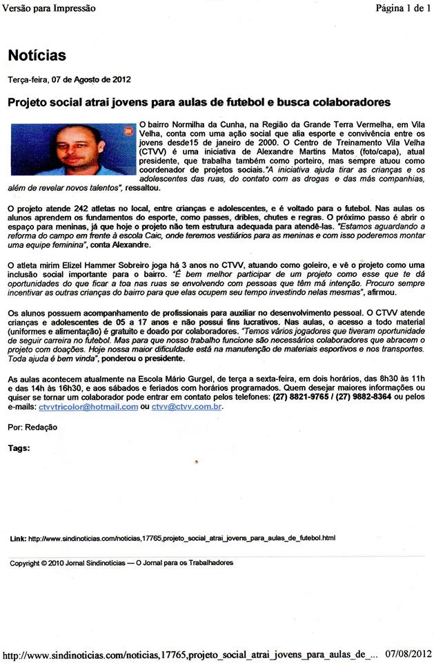 MATÉRIAS E HONRA AO MÉRITO