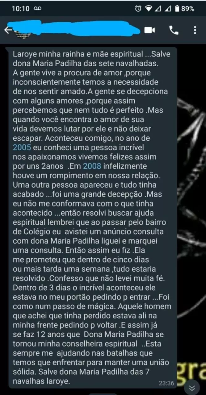 depoimentos