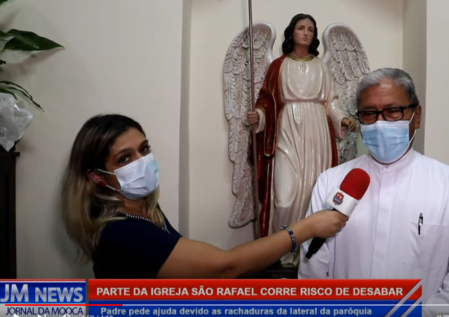 Reportagem da TV MOOCA Resolveu o Problema da Árvore da Igreja São Rafael