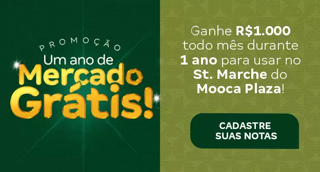 St. Marche do Mooca Plaza Shopping sorteia um ano de mercado grátis