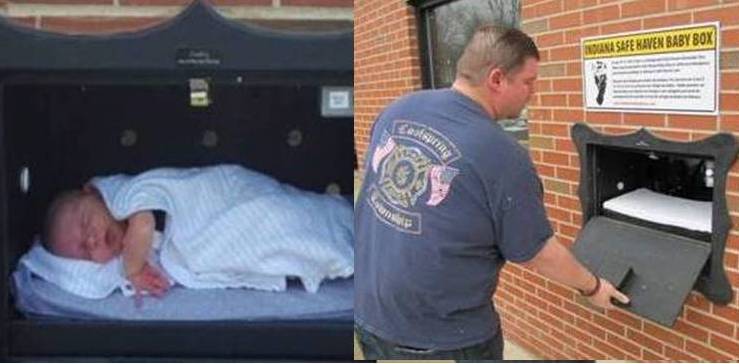 Os Estados Unidos instalaram caixas para o abandono seguro de bebês