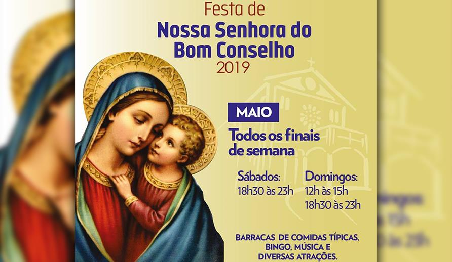 Festa da Padroeira Nossa Senhora do Bom Conselho.