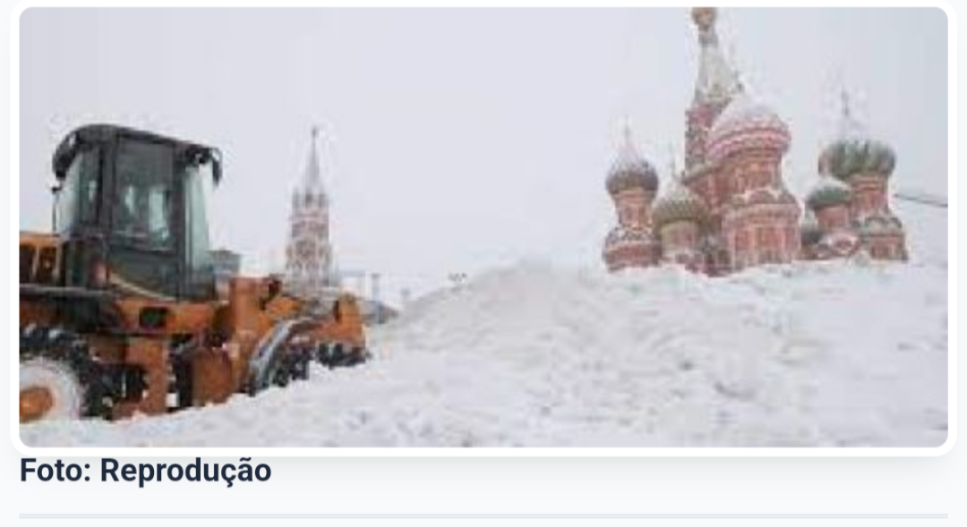 Moscou registra nevasca recorde