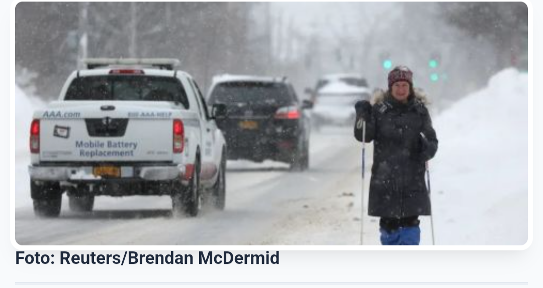 Americanos sofrem com a mais fria tempestade de inverno dos últimos 30 anos